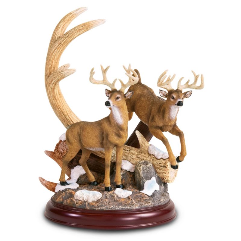 Treffen der Könige – Hirsch-Skulptur