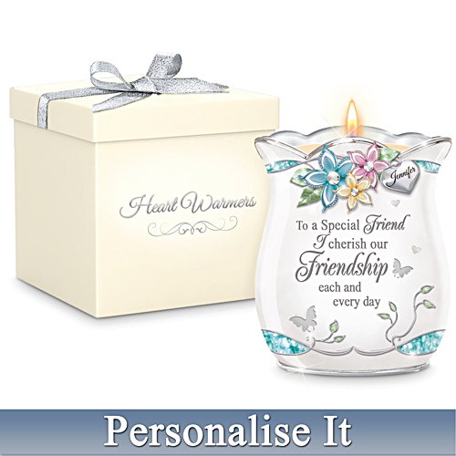 Personalised Porcelain Candleholder For Friends