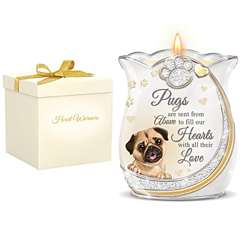 'Pug Tzus Are Sent From Above' Heart Warmers Candle Holder