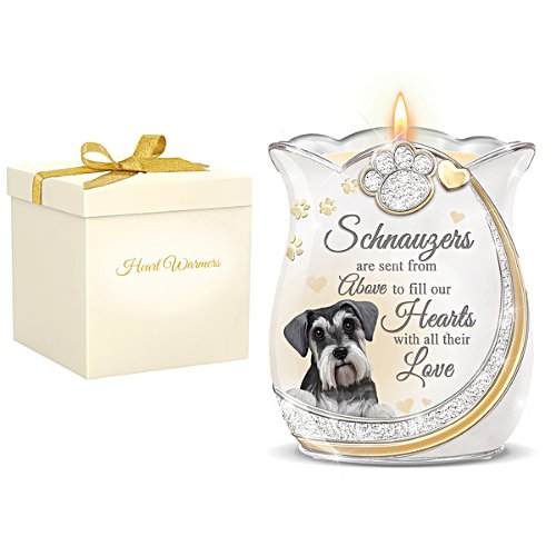 'Schnauzer Are Sent From Above' Heart Warmers Candle Holder