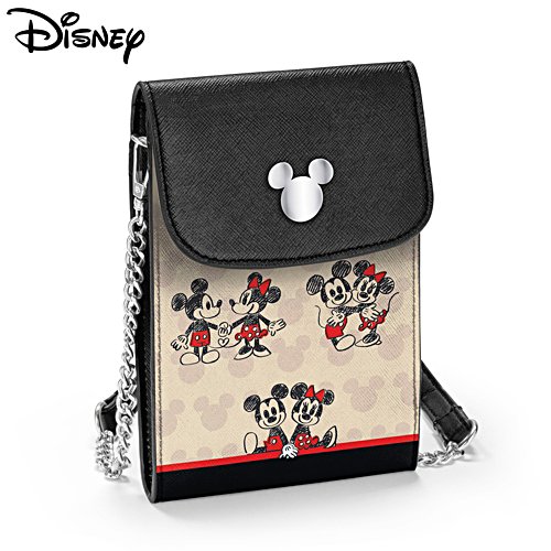 Disney Mickey Mouse Minnie Mouse Faux Leather Art Mobile Phone Ladies ...