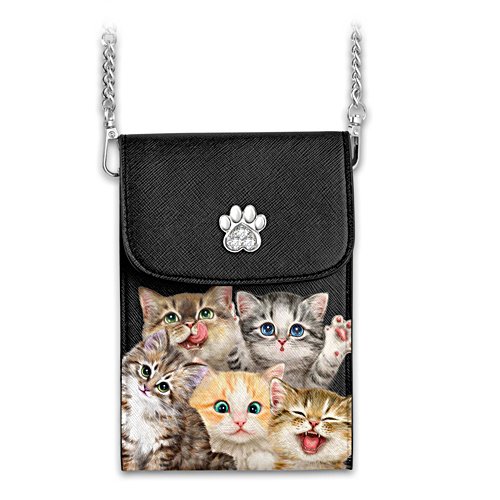 Kayomi Harai "Cats With Purr-sonality" Cell Phone Bag