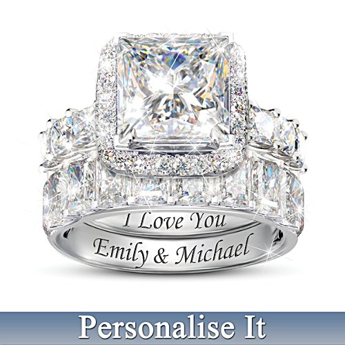 Brilliance Of Our Love Personalised Bridal Ring Set