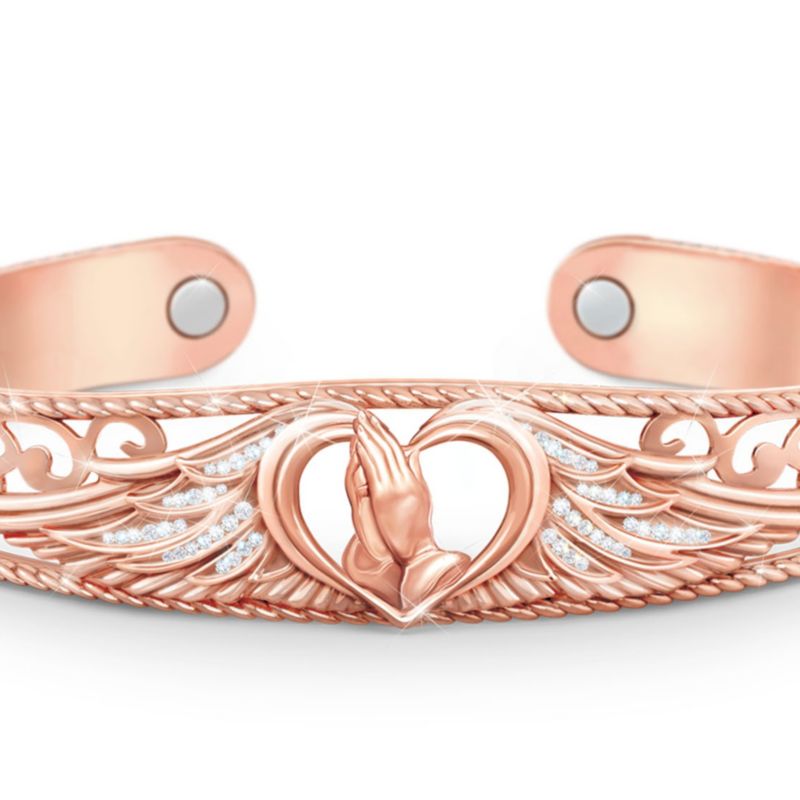 Healing Prayers' Copper Cuff Bracelet