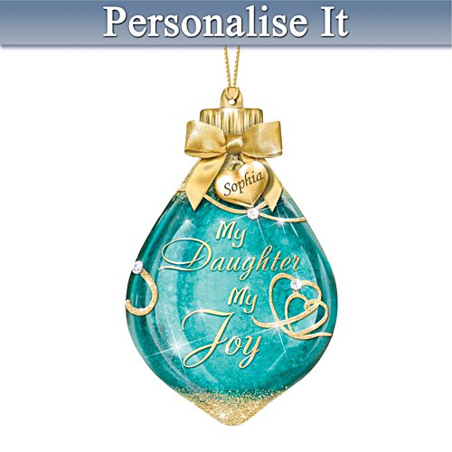 'My Daughter My Joy' Daughter Illuminated Personalised Ornament