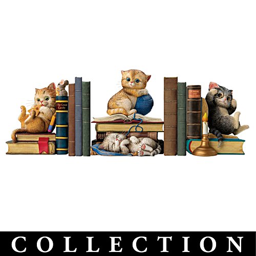 Kayomi Harai Cat-Themed Bookends Collection