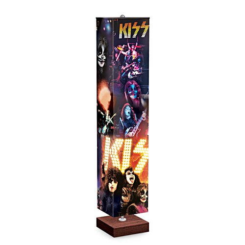 KISS Colour-Changing 5-Foot Floor Lamp With Concert Imagery