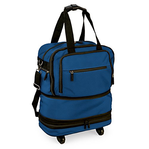 On My Way 3-in-1 Rolling Travel Bag - Blue