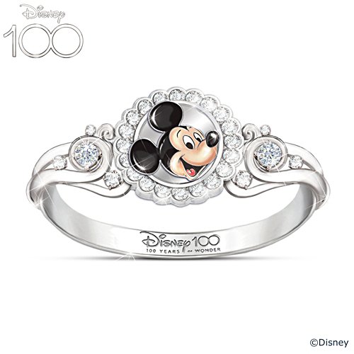 Disney 100: Mickey Mouse Ring With Over 20 Crystal Accents