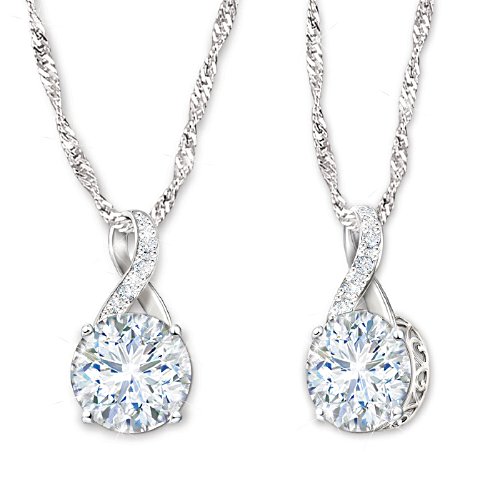 Shining Brilliance 1-Carat Moissanite Infinity Necklace