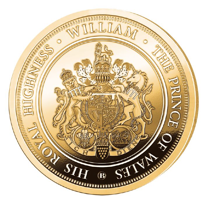 William, Prince Of Wales 24K Gold-Plated Proof Commemorative