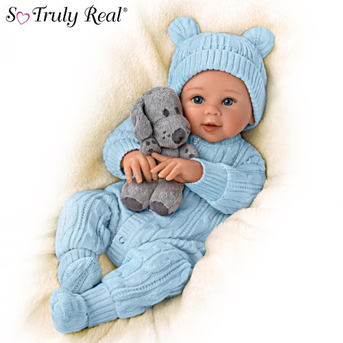 'Aiden, My Snuggle Pup' So Truly Real® Baby Doll and Plush Dog Set