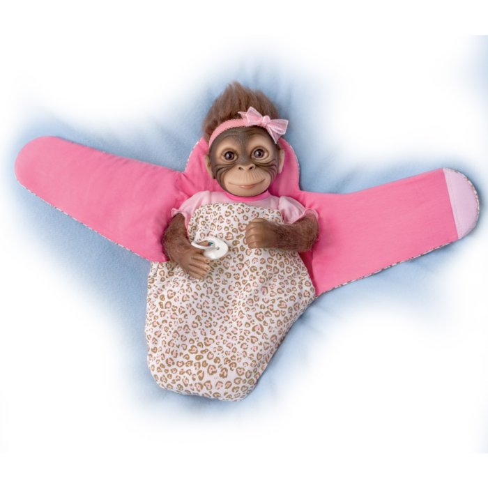 Snuggle Suri' So Truly Real® Monkey Baby Girl Doll