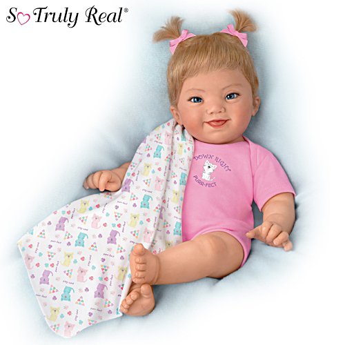 Ping Lau Down Syndrome Awareness Lifelike Poseable Baby Doll