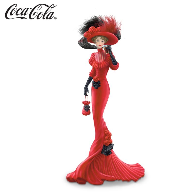 Coca-Cola Elegant Victorian-Style Woman Figurine