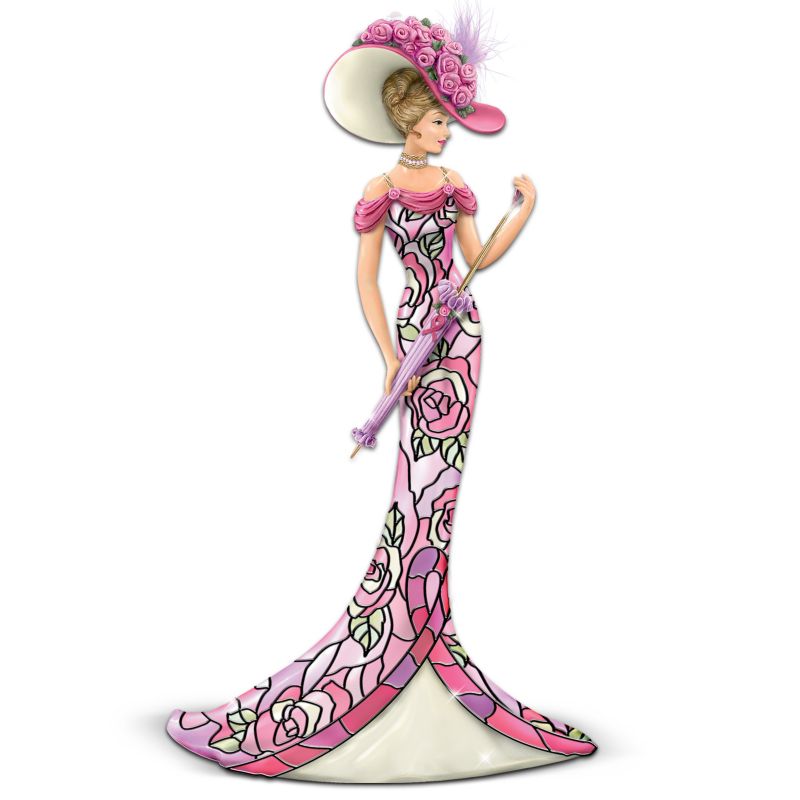 Pink Rose Of Hope Figurine