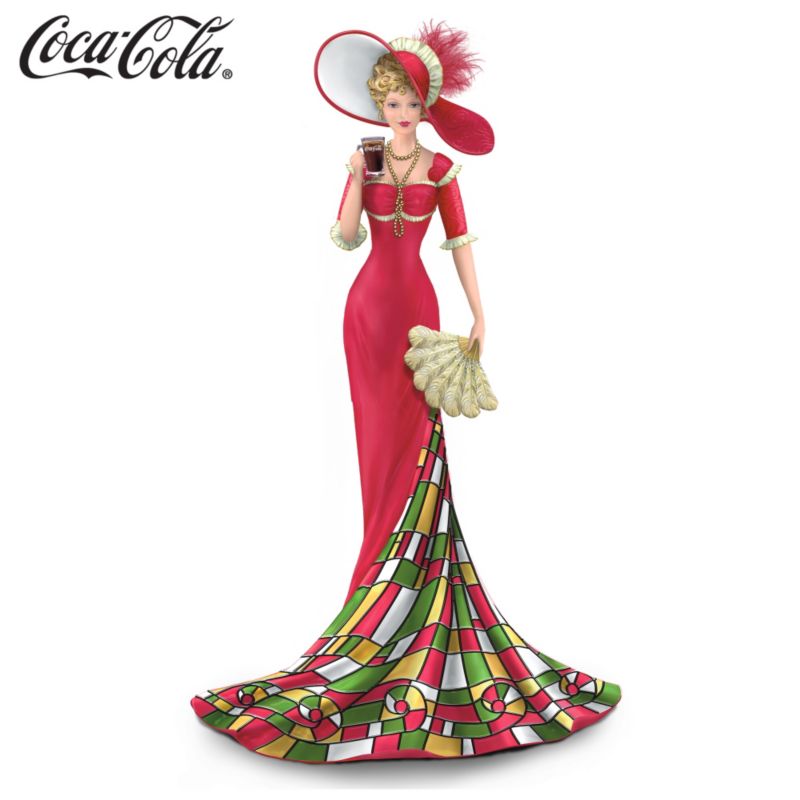 COCA-COLA® Tiffany Inspired Lady Figurine