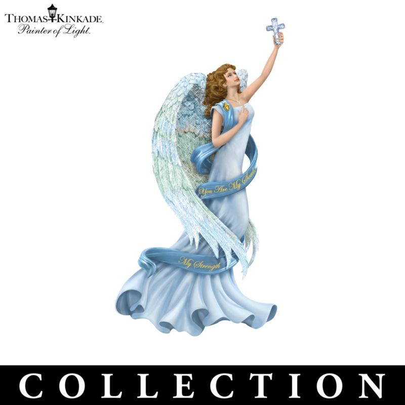 Thomas Kinkade Angel Figurine with Gem
