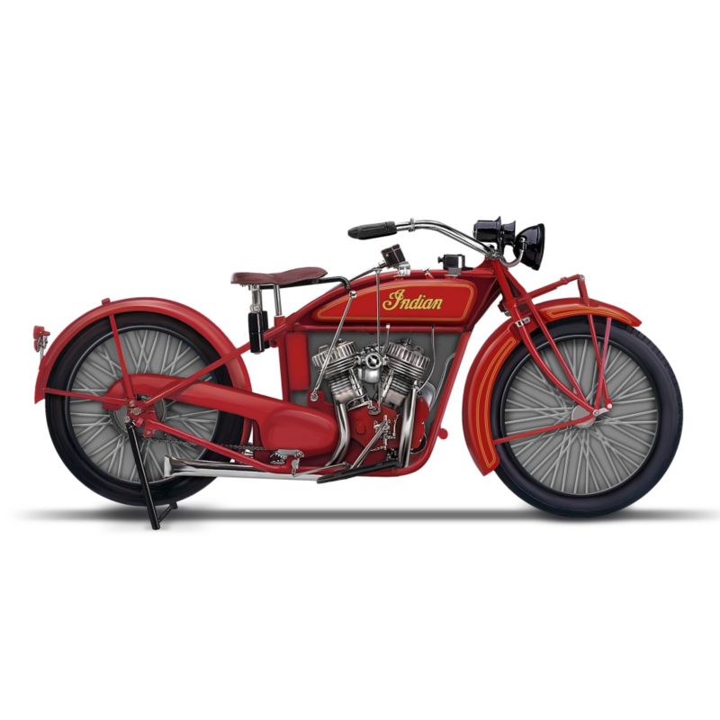 1923 Indian Motorcycle Miniature Replica Sculpture
