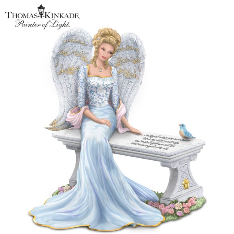 Thomas Kinkade Heaven's Embrace Angel with Gem