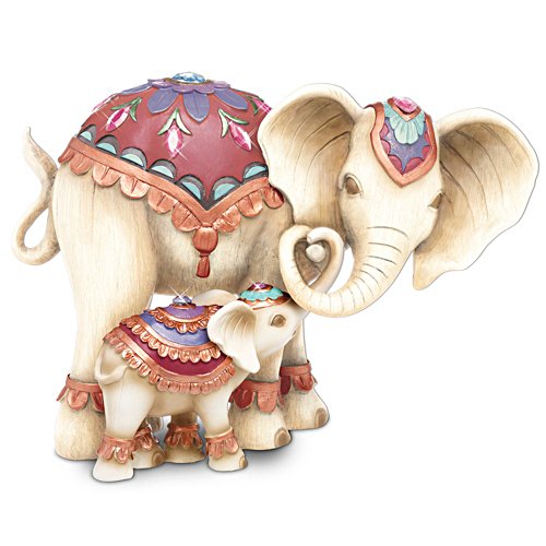"Trunks Of Love" Mother And Child Elephant Figurine Set