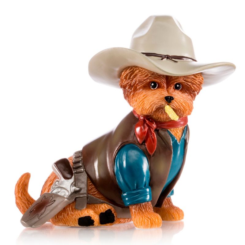 'Tails Of An Outlaw' Cowboy Yorkie Figurine