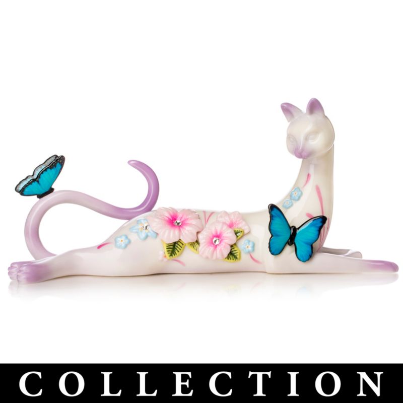 Virtues Of Purr-fection By Lena Liu Porcelain Cat Figurines