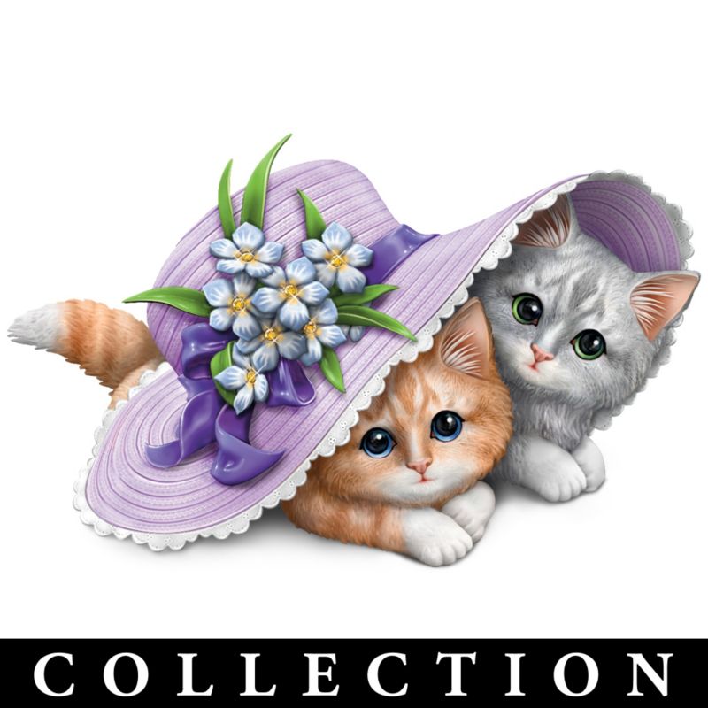 Kayomi Harai Alzheimer's Awareness Cat Figurine Collection