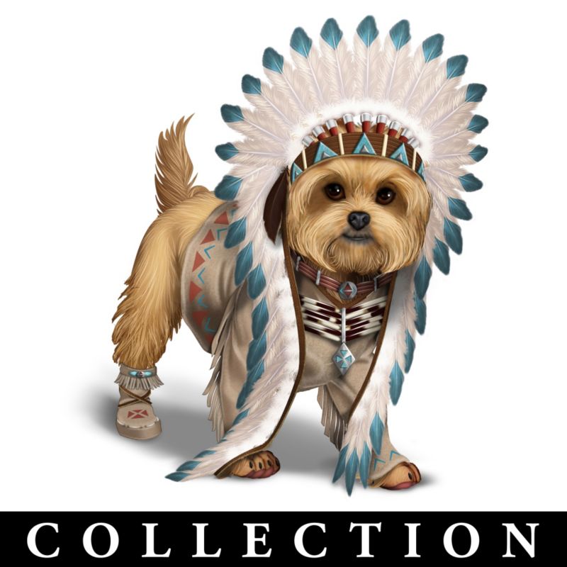 "Chief Little Paws" Yorkie Figurine