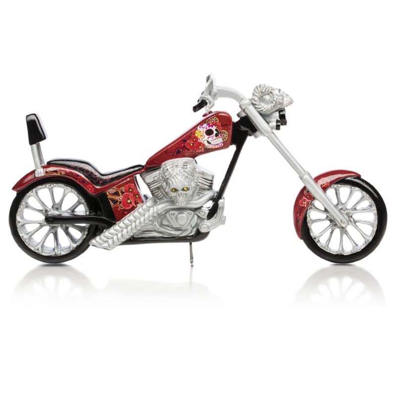 "Road Spectre" Sugar Skull Bike Sculpture