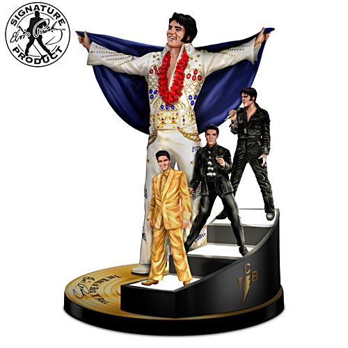 Elvis Presley Retro Inspired Tabletop Jukebox Sculpture Collection