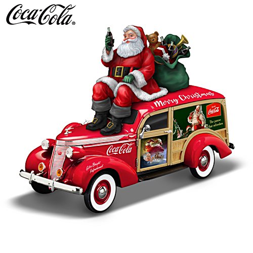 1:18-Scale COCA-COLA Christmas Woody Wagon Sculpture