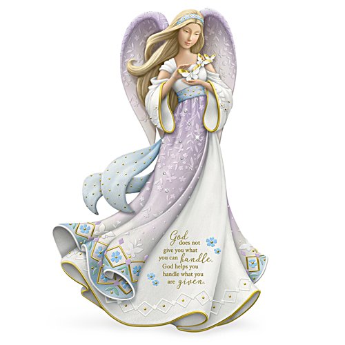 'God Helps You Handle What You Are Given' Angel Figurine