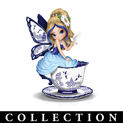 Jasmine Becket-Griffith Blue Willow Romance Fairy Teacups