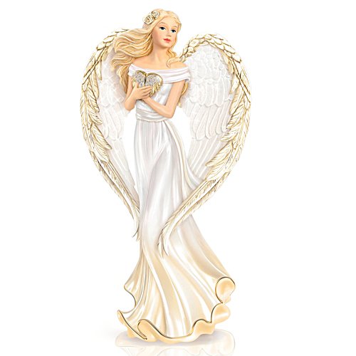 ‘Guardian Angel Embrace’ Crystal Figurine