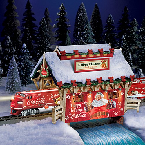 COCA-COLA Happy Holidays Light-Up Tunnel Train Accesory