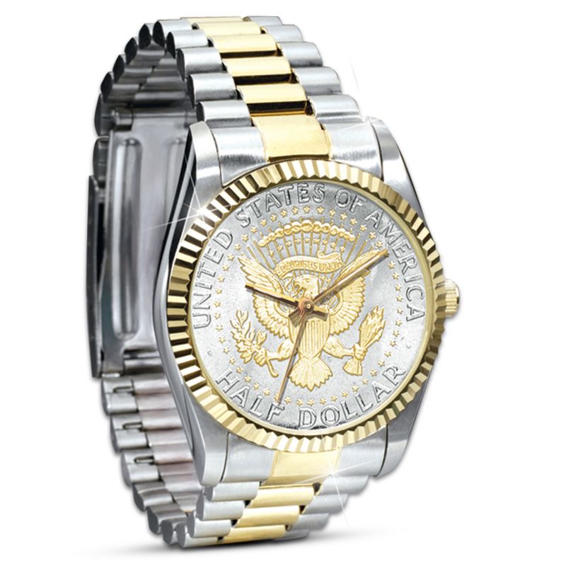 Official JFK Half Dollar Presidential Watch For Men