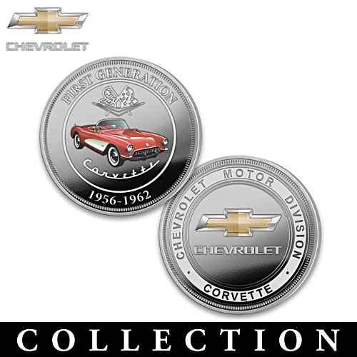 Chevrolet Corvette Proof Coin Collection With Display