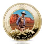 Officially Licensed John Wayne Gold Plated Full Colour Tribute