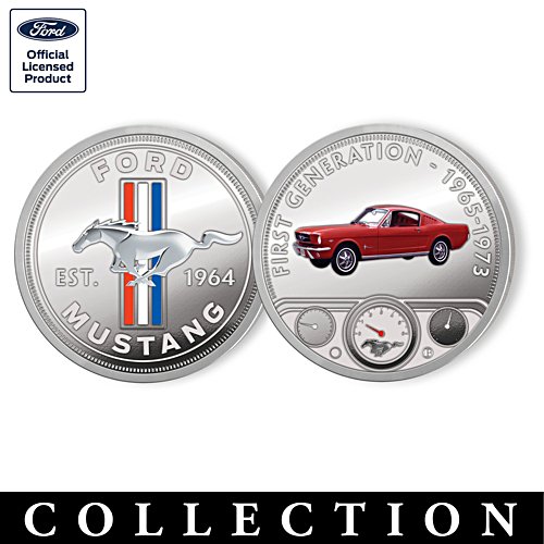 Ford Mustang Colourised Proof Coin Collection