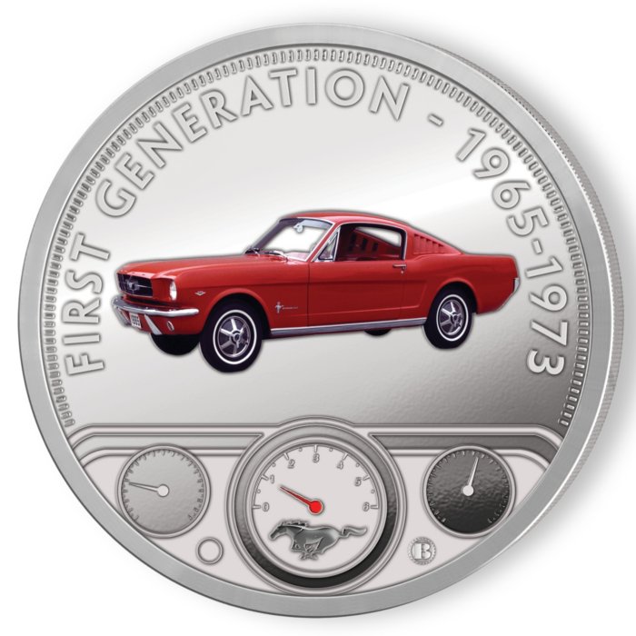 Officially Licensed Ford Mustang Proof Silver-Plated Coin