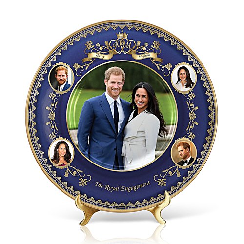Prince Harry And Meghan Markle Engagement Collector Plate