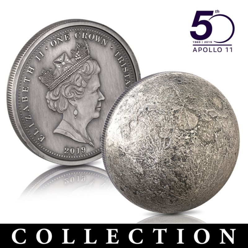 The World's First Moon Dome Crown Coin