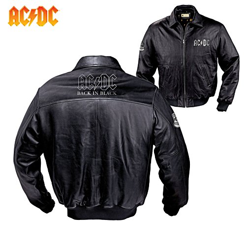 AC/DC Back In Black Leather Jacket
