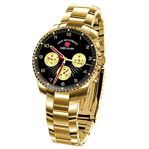 Lest We Forget Men’s Gold Watch