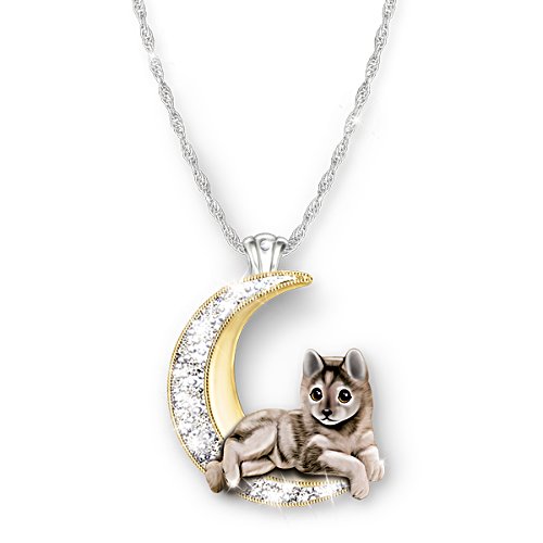 'I Will Always Watch Over You' Wolf Ladies' Pendant
