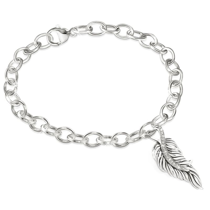 'When Angels Are Near’ Diamond Bracelet