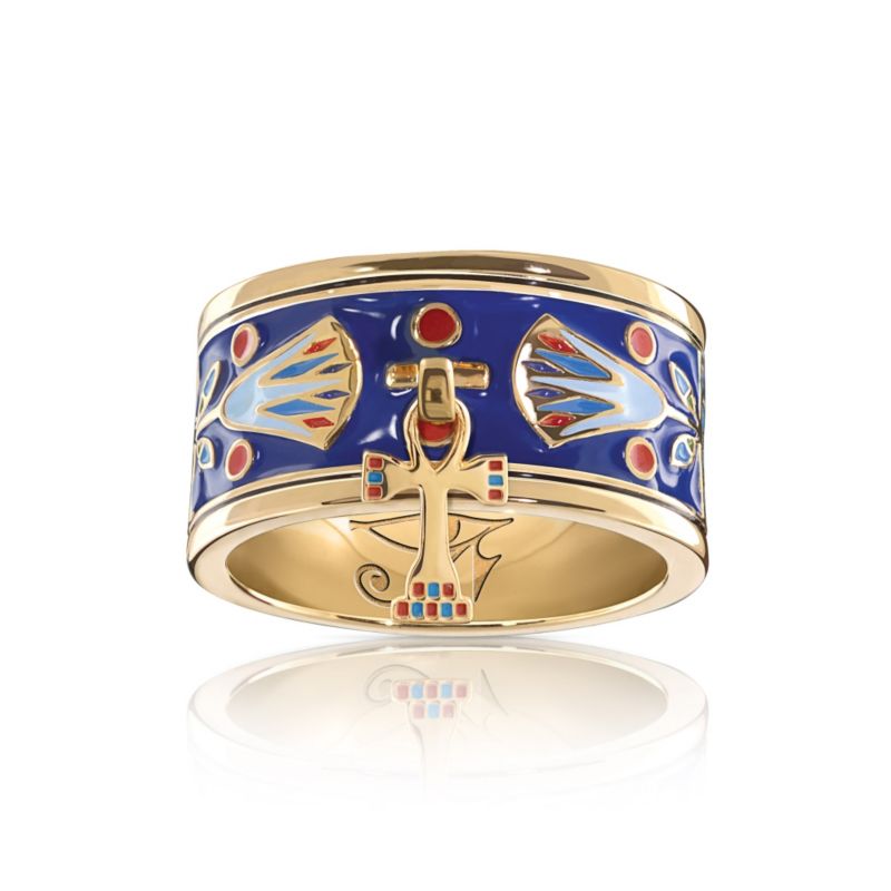 'Majesty Of Egypt' Enamel Charm Ring
