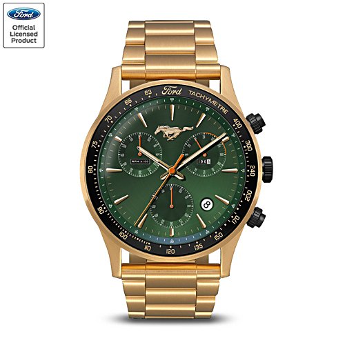 'Ford Mustang Fastback GT 390' Men's Chronograph Watch