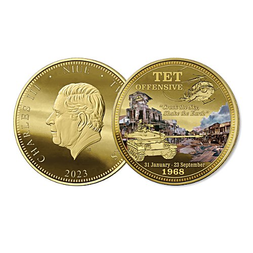 Commemorating the Tet Offensive 1968 Golden Proof Coin